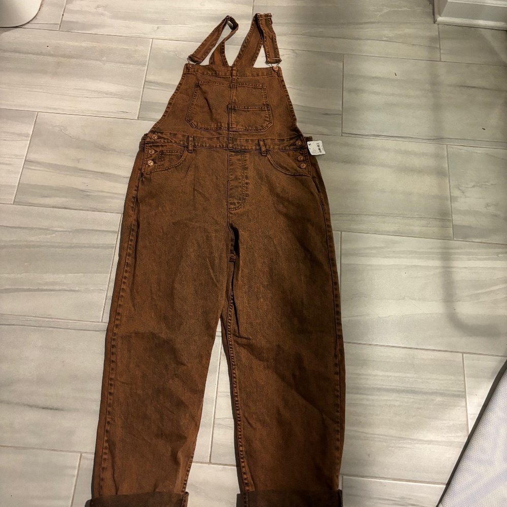 WE THE FREE orange Jean Overalls